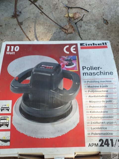 Polisher for washing and polishing Einhell Apm 241 2 blue year